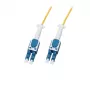 LogiLink cavo patch in fibra ottica Uniboot Push-Pull LC-LC OS2, 2,0 m