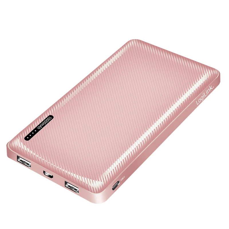 LogiLink powerbank portatile 10000 mAh LiPo USB-C PD rosa