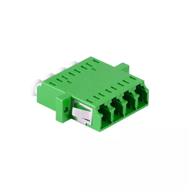 LogiLink Set adattatori in fibra ottica LC Quad, 12 pezzi, verde, con flangia, SC Duplex Breakout