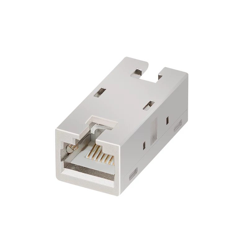 LogiLink Giunto inline RJ45 Cat.6A schermato, case in metallo, qualità industriale