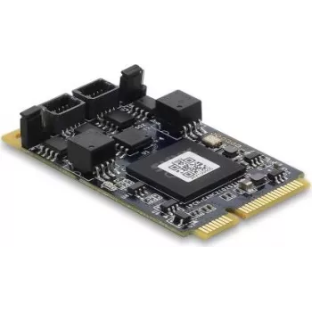 DELOCK 63002 Scheda interfaccia Mini PCIe CAN 2.0 / CAN FD, 2 x D-Sub 9 pin, fino a 8 Mbps, isolamento galvanico e protezione da sovratensione