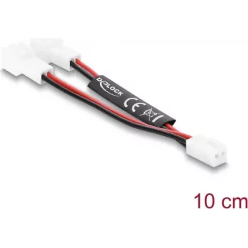 Delock Cavo splitter a Y per ventola 1x 2-Pin femmina a 2x 2-Pin maschio 10 cm