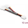 Delock Cavo Y per ventola 1 x 3-Pin femmina a 2 x 3-Pin maschio 10 cm