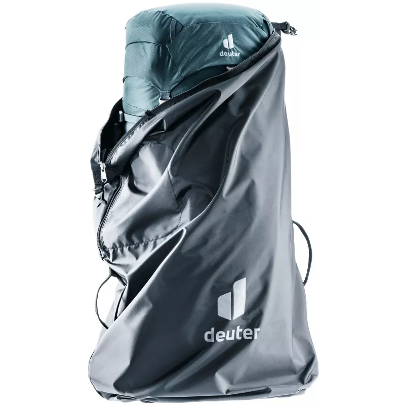 DEUTER Cover per Flight Case - custodia protettiva nera contro polvere e graffi con aperture per le maniglie