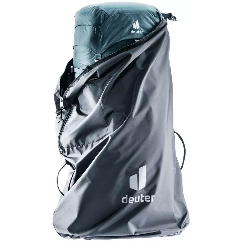 DEUTER Cover per Flight Case - custodia protettiva nera contro polvere e graffi con aperture per le maniglie