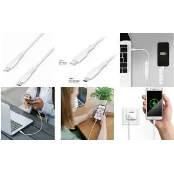 LogiLink Cavo USB 2.0, USB-C a Micro USB-B, 3 m, bianco