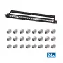 LogiLink Patch panel modulare 24 porte Cat.6A Keystone, 19