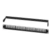 LogiLink Patch panel modulare 24 porte Cat.6A Keystone, 19 inch/1U, nero, EconLine