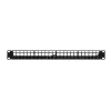 LogiLink Patch panel modulare 24 porte Cat.6A Keystone, 19 inch/1U, nero, EconLine