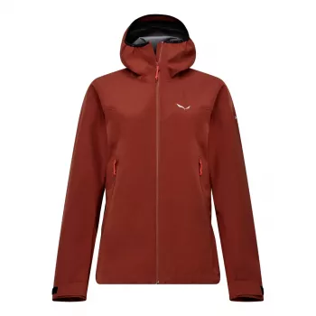 Giacca hard shell da donna Salewa Puez GTX 3L ePE etrusco rosso 38 (M)