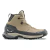 Scarpe da trekking da donna Salewa Puez Leather Mid PTX Quicksand/Onyx taglia 36.5