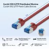Cavo patch LogiLink SlimLine Cat.6A S/FTP LSZH, rosso, 3 m, 10Gbps