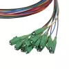 Set pigtail in fibra LogiLink 12 x LC/APC OS2 (G657.A1), 2 m, colorato, connettore verde