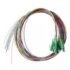 Set pigtail in fibra LogiLink 12 x LC/APC OS2 (G657.A1), 2 m, colorato, connettore verde