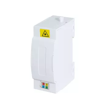 Scatola di terminazione FTTH LogiLink per montaggio su guida DIN, 4 porte, bianca