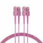 Cavo patch in fibra ottica EFB Elektronik O0318.1-1.2 SC duplex OM4 multimode, 1 m, viola, LSZH