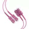Cavo patch in fibra ottica EFB Elektronik O0318.1-1.2 SC duplex OM4 multimode, 1 m, viola, LSZH