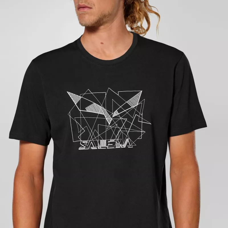 Salewa uomo Eagle Geometric T-shirt Black Out - taglia L