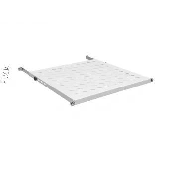 Ripiano rack fisso EFB Elektronik 19 pollici 0,5U, portata 70 kg, profondità 750-850 mm, nero intenso (RAL 9005)