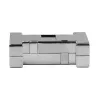 EFB ELEKTRONIK EB0909MV2 contenitore interfaccia vuoto metallizzato, 1 porta keystone, argento