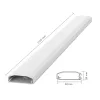 LogiLink canalina per cavi, PVC, 750 x 60 x 20 mm, bianco, autoadesiva, con coperchio a scatto
