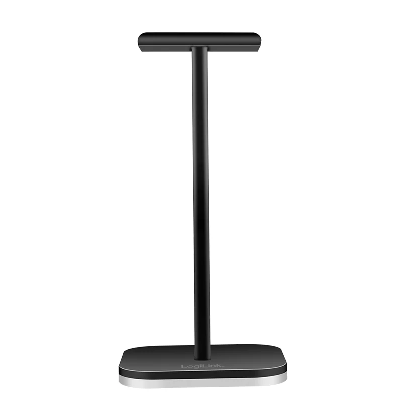 LogiLink supporto per cuffie con luce RGB, nero