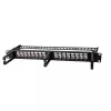 LOGILINK Patch panel modulare 16 porte Cat.6A Keystone, 19/1U, con 3 anelli per cavi, nero