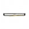 LOGILINK Patch panel modulare 16 porte Cat.6A Keystone, 19/1U, con 3 anelli per cavi, nero