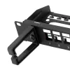 LOGILINK Patch panel modulare 16 porte Cat.6A Keystone, 19/1U, con 3 anelli per cavi, nero