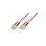 LogiLink OM4 cavo patch in fibra ottica multimodale SC/SC duplex, 3,0 m, LSZH viola