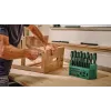 BOSCH set misto di cacciaviti 39 pezzi con supporto, verde/nero