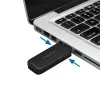 LogiLink AU0054 blocco porte USB-A con 1 chiave e 4 serrature, versione da viaggio, nero