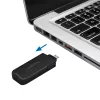 LogiLink AU0054 blocco porte USB-A con 1 chiave e 4 serrature, versione da viaggio, nero