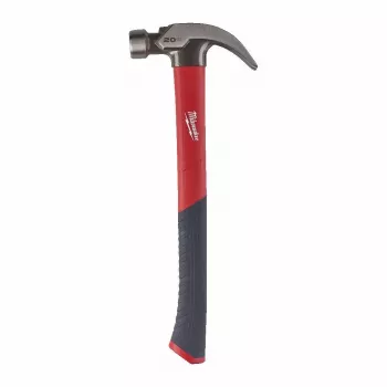 Milwaukee martello da carpentiere 570g con estrazione chiodi curva e manico in fibra di vetro con avviatore magnetico per chiodi