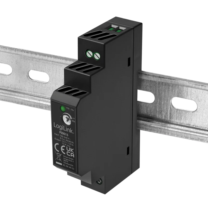 LOGILINK alimentatore per guida DIN 15 W / 12 V