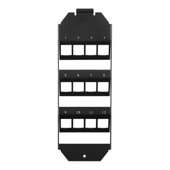 LOGILINK inserto per scatola a pavimento keystone per 3 x 4 moduli keystone, nero