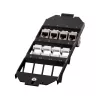 LOGILINK inserto per scatola a pavimento keystone per 3 x 4 moduli keystone, nero