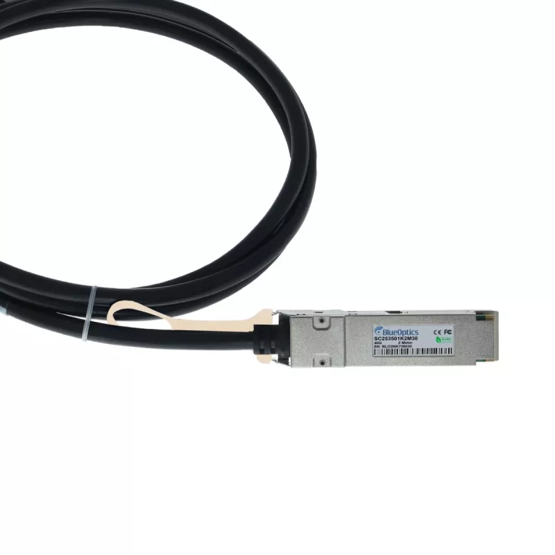 BlueOptics BlueLAN cavo Direct Attach QSFP+ 2m, 40Gbps, Twinax passivo, compatibile con Molex 747641201