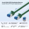 LogiLink Cavo Patch Ethernet Cat.6A S/FTP Slim, LSZH, Verde, 20 m