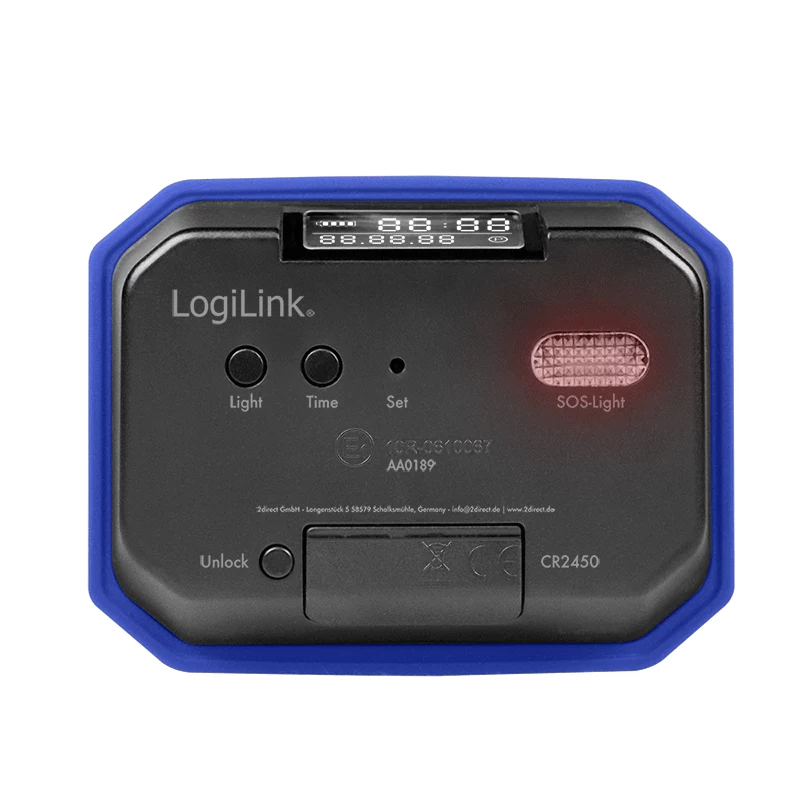 LogiLink Disco Orario Elettronico, Certificato KBA, Blu