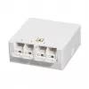LOGILINK FTTH Rosetta di Terminazione FB1007, 4 Porte, Montaggio a Parete o su Guida DIN, Bianco