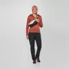 Salewa Puez Rocca PL Giacca con Cappuccio Donna Rosso Etrusco Taglia S