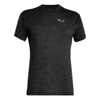 Salewa Puez Melange Dry T-shirt maniche corte uomo Black Out Melange taglia M