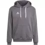 adidas Entrada 22 felpa con cappuccio grigio HB0578 M