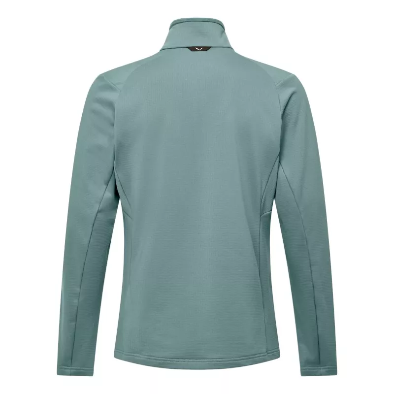 Salewa Puez Cammino Polarlite felpa in pile con mezzo zip per uomo, Willow, S
