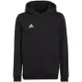 adidas Entrada 22 felpa con cappuccio bambino nero