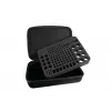 Kabelmeister scatola portabatterie con tester integrato per AA, AAA, C, D, 9V e pile a bottone - nero