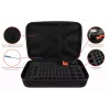 Kabelmeister scatola portabatterie con tester integrato per AA, AAA, C, D, 9V e pile a bottone - nero