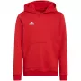 adidas Entrada 22 felpa con cappuccio per bambino rosso 164 cm
