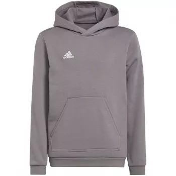adidas Entrada 22 felpa con cappuccio grigio melange bambino 128 cm